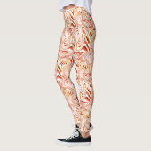 Wiederholung, die eine rötliche Blume oder einen S Leggings (Links)