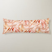 Wiederholung, die eine rötliche Blume oder einen S Seitenschläferkissen (Vorderseite)