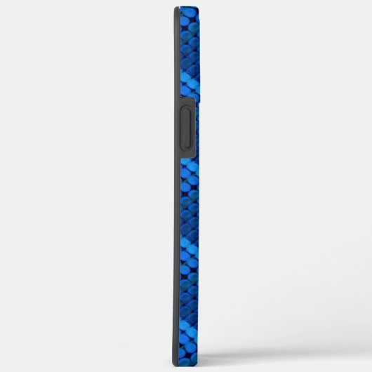 Wiederholung königsblauer Kreise, die geometrisch  Case-Mate iPhone Hülle (Rückseite / Rechts)