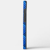 Wiederholung königsblauer Kreise, die geometrisch Case-Mate iPhone Hülle (Rückseite / Links)