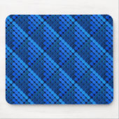 Wiederholung königsblauer Kreise, die geometrisch Mousepad (Vorne)