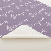 Wiederholung Name Lavender Meadow Amethyst Eleganc Sherpadecke (3/4)