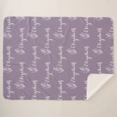 Wiederholung Name Lavender Meadow Amethyst Eleganc Sherpadecke (Vorderseite (Horizontal))