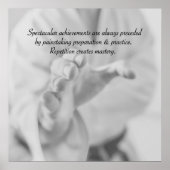 Wiederholung schafft Meisterschaft. Poster (Vorne)