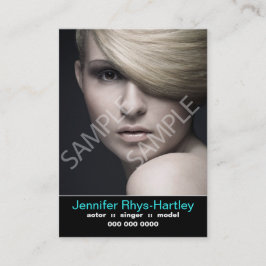 Wiederholung und Headshot Visitenkarte