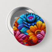 Wiederholung von 3d-farbigen Blume Button (Vorne & Hinten)