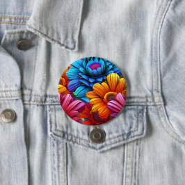 Wiederholung von 3d-farbigen Blume Button