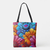 Wiederholung von 3d-farbigen Blume Tasche (Rückseite)
