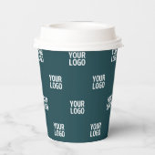 Wiederholung von Bildern, Designs oder Logos | Dun Pappbecher (Rückseite)