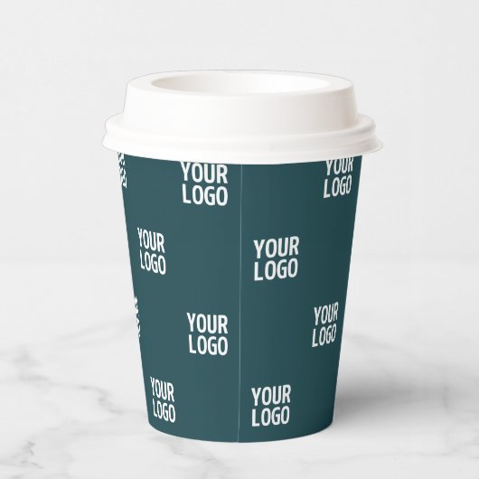 Wiederholung von Bildern, Designs oder Logos | Dun Pappbecher (Rechts)