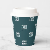 Wiederholung von Bildern, Designs oder Logos | Dun Pappbecher (Vorderseite)