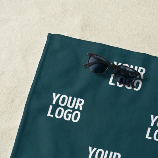 Wiederholung von Bildern, Designs oder Logos | Dun Strandtuch (Beispiel)