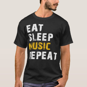 Wiederholung von Essensschlafmusik T-Shirt
