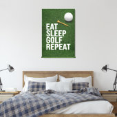 Wiederholung von Golf-essen Leinwanddruck (Insitu (Schlafzimmer))