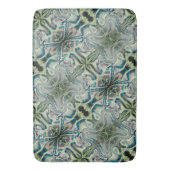 Wiederholung von graugrünem und grünem Zyanthro Badematte (Vorderseite Vertikal)