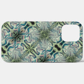 Wiederholung von graugrünem und grünem Zyanthro Case-Mate iPhone Hülle (Rückseite (Horizontal))