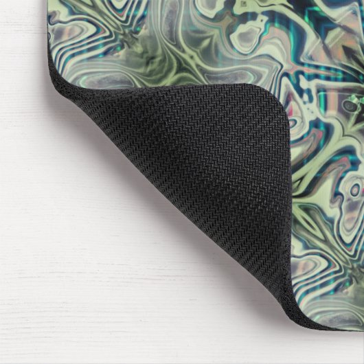 Wiederholung von graugrünem und grünem Zyanthro Mousepad (Ecke)