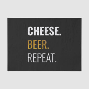 Wiederholung von Käse-Biere , lustig erschütterte Seidenpapier