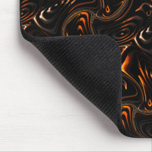 Wiederholung von Kreisen in dunkelrot bis braun Mousepad