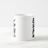 Wiederholung von Schlaf-Fischen Kaffeetasse (Mittel)