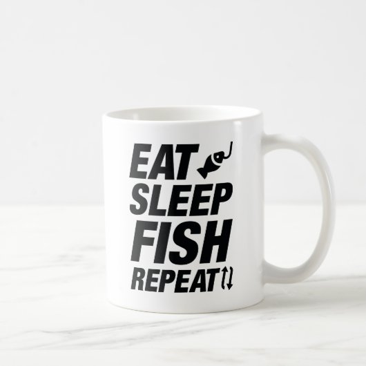 Wiederholung von Schlaf-Fischen Kaffeetasse (Rechts)