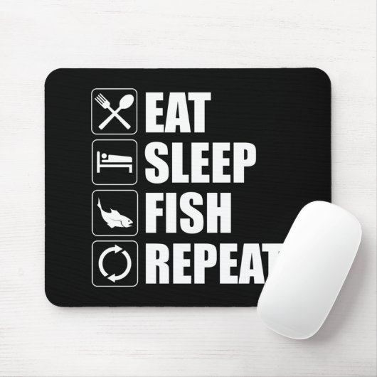 Wiederholung von Schlaf-Fischen Mousepad (Mit Mouse)