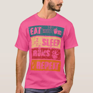 Wiederholung von Sleep Drums - Trommelinstrument T-Shirt