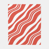 Wiederholungsmuster für Rot und Weiß Fleecedecke (Vorderseite)