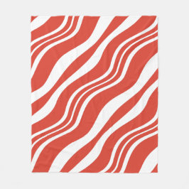 Wiederholungsmuster für Rot und Weiß Fleecedecke