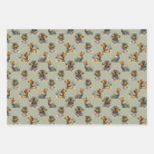 Wiederholungsmuster mit Niedlichen Dackeln Geschenkpapier Set (Vorderseite)