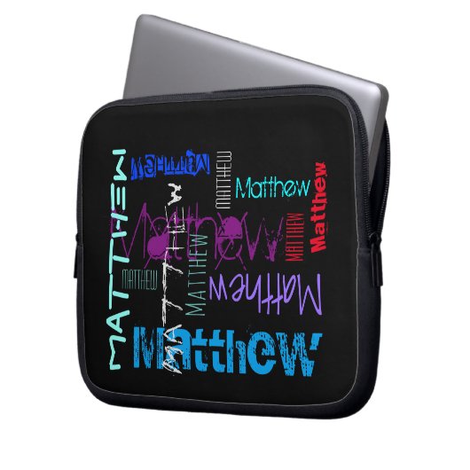 Wiederholungsname 7 Buchstaben Neoprenschlauch Laptopschutzhülle (Vorderseite Links)