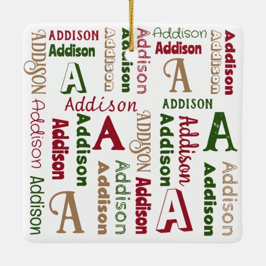Wiederholungsname Anfangsgeschlecht neutrales Pers Keramikornament (Rückseite)