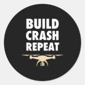 Wiederholungsturm erstellen runder aufkleber (Vorderseite)