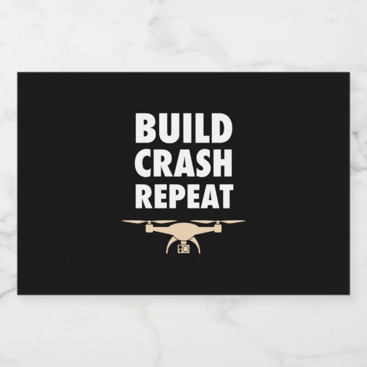 Wiederholungsturm erstellen schaumweinetikett (Einzelnes Label)