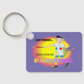 Wiedermüde...Mehr Zeit zum Malen, Schlüsselanhänger (Rückseite)