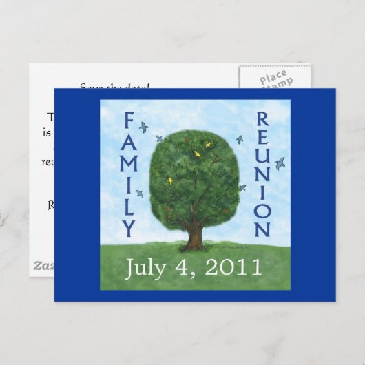 Wiedersehen 2011 - Einladung zur Postkarte (Vorne/Hinten)