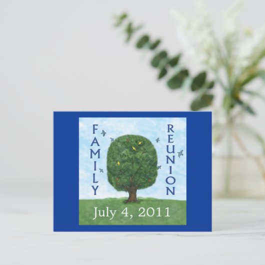 Wiedersehen 2011 - Einladung zur Postkarte (Stehend Vorderseite)