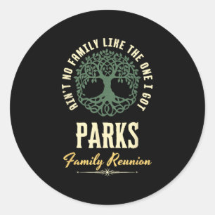 Wiedersehen 2025-Familie - Matching Design - Parks Runder Aufkleber