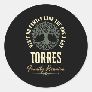 Wiedersehen 2025-Familie - Matching-Design - Torre Runder Aufkleber