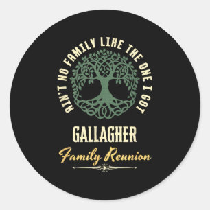 Wiedersehen 2025-Matching-Design der Familie - Gal Runder Aufkleber