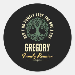 Wiedersehen 2025-Matching-Design der Familie - Gre Runder Aufkleber