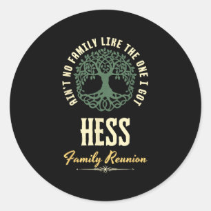Wiedersehen 2025-Matching-Design der Familie - Hes Runder Aufkleber