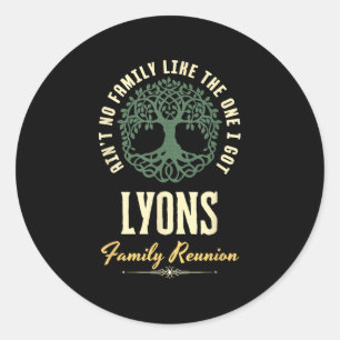 Wiedersehen 2025-Matching-Design der Familie - Lyo Runder Aufkleber