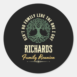 Wiedersehen 2025-Matching-Design der Familie - Ric Runder Aufkleber