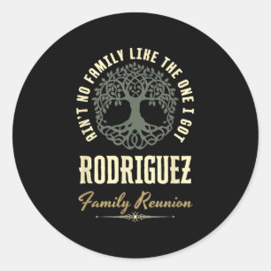 Wiedersehen 2025-Matching-Design der Familie - Rod Runder Aufkleber