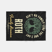 Wiedersehen 2025-Matching-Design der Familie - Rot Fleecedecke (Vorderseite (Horizontal))