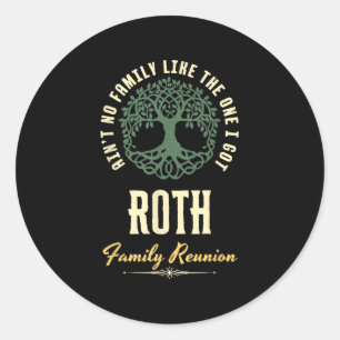 Wiedersehen 2025-Matching-Design der Familie - Rot Runder Aufkleber