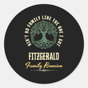 Wiedersehen 2025 Matching Design - Fitzgerald Runder Aufkleber