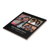Wiedersehen 3-Sektion Foto Collage Black Frame Fliese (Seite)