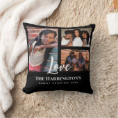 Wiedersehen 3-Sektion Foto Collage Black Frame Kissen (Decke)